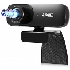 풀 HD 웹캠 4K HD Live Streaming USB 컴퓨터 PC용 웹캠[플러그 앤 플레이] PC 비디오 회의/전화 걸기/게임 랩톱/데스크톱 M, 단일옵션