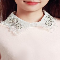 자수레이스터틀넥프릴넥카라쉬폰넥케이프