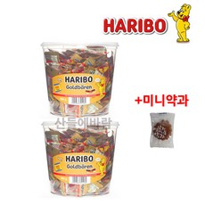 하리보 골드베렌 980g 약100봉 곰돌이젤리 하리보젤리+미니약과 1개 서비스 대용량 하리보, 2개