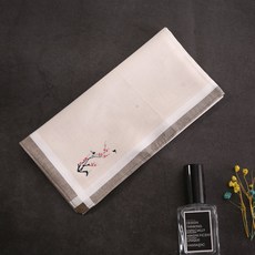행커치프 SONKISS문예 상큼 순면 손수건 고풍 화조화 고대 여성순면