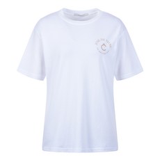 코인코즈 3F[영캐주얼] 여성 오버핏 레터링 반팔 티셔츠 DZ3S-E03201화이트