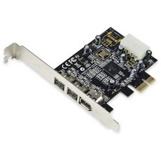 SY-PEX30016 3포트 IEEE 1394 Firewire 1394B 및 1394A PCIe 1.1 X1 카드 TI XIO2213B 칩셋에는 레거시 드라이버 필요, 빨간