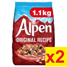 Alpen Muesli Original 알펜 뮤즐리 오리지널 1.1kg 2팩, 2개