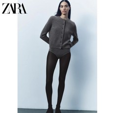 ZARA 자라 울 니트 라운드 가디건