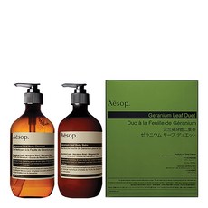 [aesop] 이솝 제라늄 리프 바디워시 바디크림 500ml x 2 듀오 듀엣 2종 세트