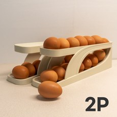 [업그라이프]냉장고 넓게쓰는 슬라이딩 계란 트레이2P 30구