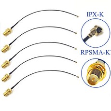 SMA 커넥터 케이블 암-uFL/u.FL / IPX IPEX UFL-SMA 암 RG1.13 안테나 RF1.13 어셈블리 RP-SMA-K 5 개, 17.IPX to RP-SMA-K - 10CM, 5개