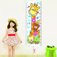 어린이 키높이챠트 만화캐릭터 성장체크 키재기자 H02, 단품
