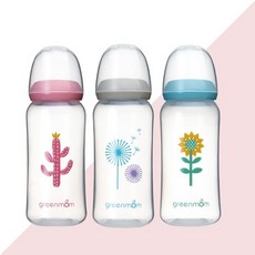 그린맘 PP 슬림형 젖병 240ml, 단품, 옵션:선인장 240ml, 1개