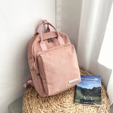 하라주쿠 울산 패션 여성 배낭 새로운 단색 빈티지 방수 한국 ins 스위트 여성 Preppy 학교 가방 캐주얼 배낭|백팩|