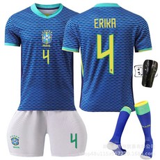 2024 브라질 어웨이 저지 Neymar Vinicius 성인 아동 학생 트레이닝 복 남성 및 여성 팀 유니폼