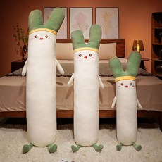 대파 인형 긴베개 롱쿠션 죽부인 수면 대형 바디 필로우, 90cm