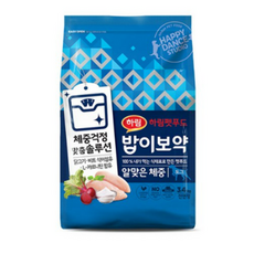 하림펫푸드 밥이보약 알맞은 체중 강아지 사료, 다이어트, 2kg, 1개 - 다이어트사료