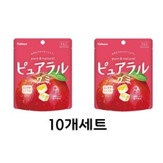 퓨아라루 젤리 58g 10개세트, 사과10, 10개