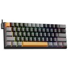 키보드 키캡 게임패드 EYOOSO Z11 RGB USB 60 미니 기계식 블루 레드 스위치 61 키 유선 분리형 케이블 휴대용 PC, 없음, 없음, 2) Z11RGBBG  블루 스위치