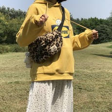 클래식 레오파드 털 힙색 타입 일한 CHIC