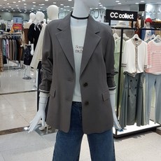 씨씨콜렉트 벨티드 투버튼재킷(C202MSF033/그레이)(3033237) 백화점