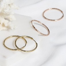 14k컷팅링귀걸이