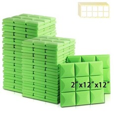 방음패널 방음 소음 보호 스폰지 흡음 처리 스튜디오 6 개 1224, 13) MGTGreen  High Density6 Pc