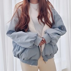 여자 아방 양면 리버시블 항공점퍼 무스탕 자켓