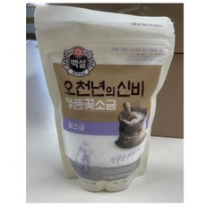 CJ제일제당 백설 천일염 오천년의 신비 꽃소금400g, 1개, 400g