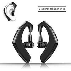 블루투스 이어폰 SLUB True Wireless Bluetooth Invisible Single Earbud with Microphone Noise Cancelling Waterproof Ear-Hook Non Ear Plug Sport Headset for, 본문참고, 옵션 1 Color = Black | Size = Small