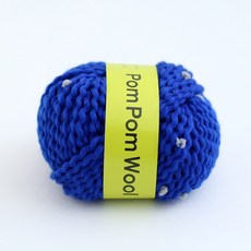 다루마 DARUMA 폼폼울 PomPom Wool 뜨개실 1팩 5볼, 12, 5개