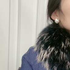 크림진주귀걸이