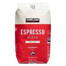 Kirkland 일본코스트코 커클랜드 스타벅스 시그니처 에스프레소블렌드 홀빈 원두 홈카페필수품 1kg 1개