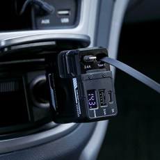 Gograb x Tancotx 고그랩 릴타입 차량용 고속충전기 4in1 66W 2가지컬러, 블랙