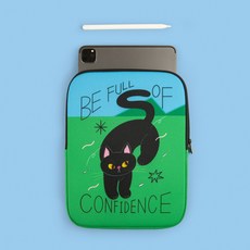 아트박스/올뉴프레임 A Black cat on the grass (아이패드11인치 파우치), 아이패드 11인치