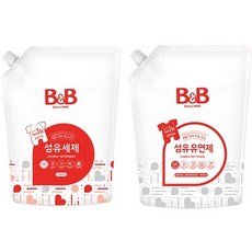 비앤비유아세제
 비앤비 유아 섬유유연제 리필 베르가못 1500ml + 섬유세제 리필 1500ml 세트 1세트