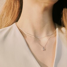 [Hei][김민주 샤이니 태민 레드벨벳 웬디 트와이스 미나 위아이 김요한 비투비 이민혁 착용] baguette layered necklace