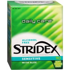 Stri-Dex Soft Touch Pads 스트라이덱스 센시티브소프트터치패드 90매 2팩, 1개, 1개