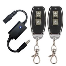 독서 12V 드라이버 스위치 릴레이 42V 433Mhz 램프 스위치 DC 온 5V LED 마이크로 전원 리모컨 라이트 스트립 무선 Rf 37V 오프, 2) 1Receiver 2Remote