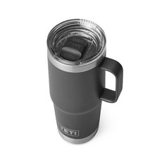 YETI 예티 램블러 20oz 591ml 트래블머그 텀블러, 30온스, 챠콜, 1개