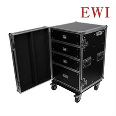EWI T001 4단 서랍 음향장비 캐비닛 렉케이스 이동형 전면 도어 (4단 서랍형 렉케이스 EWI T001)
