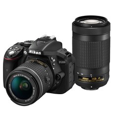 Nikon 디지털 SLR 카메라 D5300 AF-P 더블 줌 키트 블랙 D5300WZ3 - 니콘5300