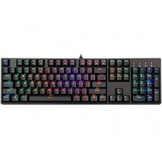 1STPLAYER DK5.0 RGB 게임 기계식 USB 유선 키보드 선형 및 저소음 스위치 인체 공학적 디자인 및 빠른 작동 104 PC R, 단일상품, 단일상품