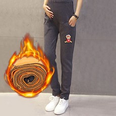 더블에이치인터네셔널 임부복레깅스 팬츠 겨울 가을 두터운 융털 핏아우터 배를 끌어당기다 스키니 레깅스바지