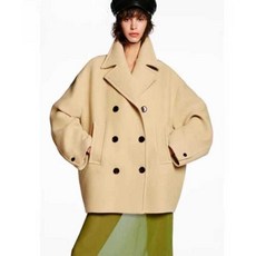 ZARA 여성코트 하이엔드 루즈핏 에센셜 모직 코트