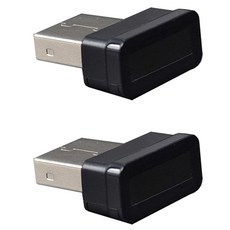 미니 USB 지문 인식 모듈 장치 Windows 10 Hello 생체 보안 키 2X, 01 Black, 1개