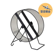 산코 메탈 쳇바퀴 지름 32cm 고슴도치 친친라용, 블랙 - 25cm