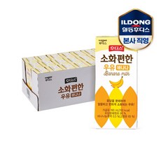 [일동후디스(주)] 후디스 소화 편한 우유 바나나 190mlx24팩, 190ml, 상세 설명 참조
