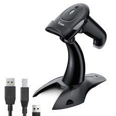 Eyoyo qr 2.4GHz Bluetooth 2D QR 바코드 리더 바코드 스캐너 무선 코드 리더 스탠드, 1개