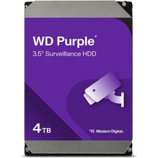 Western Digital 4TB WD Purple Surveillance HDD - SATA 6Gbs 256MB - WD43PURZ (웨스턴 디지털) - wdpurple4tb