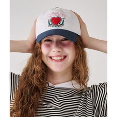 론론 RONRON HEART LAUREL BALL CAP WHITE NAVY RR24BBC3266WN 295642