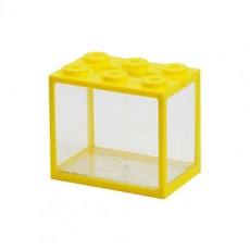 미니 어항 쌓을 플라스틱 거실 데스크탑 애완 동물 상자, 1개, 2.YELLOW