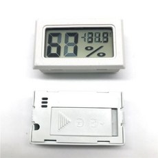 LCD 온도계 습도계 실내 게이지 미니 편리한 습도계 온도 센서 디지털, 1개, 4)Temp humidity white