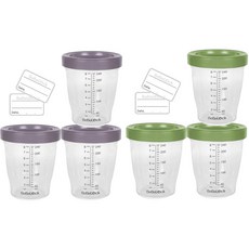 [베베락] 포네르 트라이탄 이유식용기 240ml (6개입), 포네르240ml(레드빈3P올리브3P)